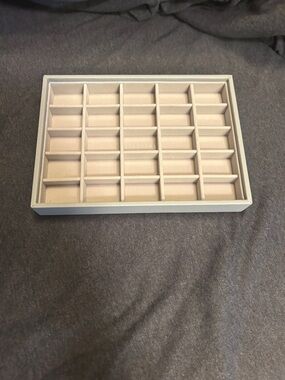 Light grey stackers Compartment Jewelry Organizer